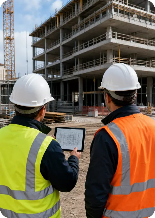 Main contractors on site